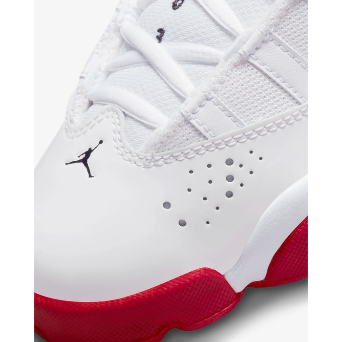 Kid s Jordan 6 Rings Shoes White Black University Red Just For Sports