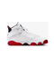 Nike Kid's Jordan 6 Rings Shoes - White / Black / University Red Just For Sports
