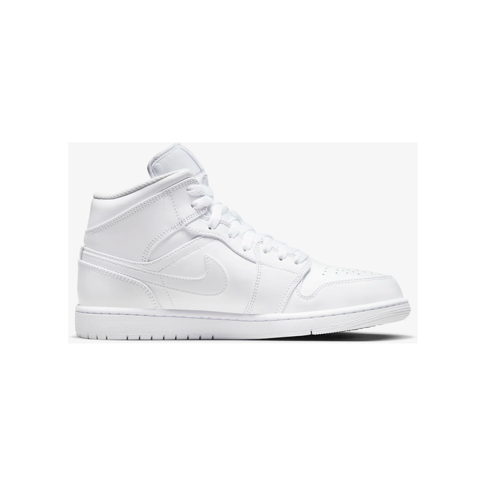 Nike Men s Air Jordan 1 Mid Shoes All White Just For Sports