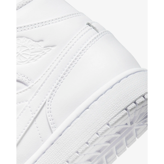 Nike Men's Air Jordan 1 Mid Shoes - All White — Just For Sports