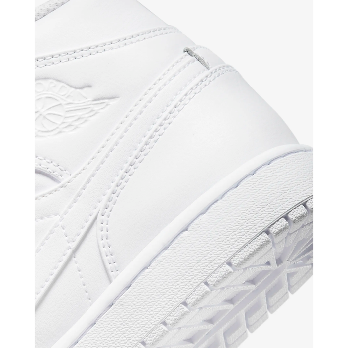 Nike Men's Air Jordan 1 Mid Shoes - All White Just For Sports