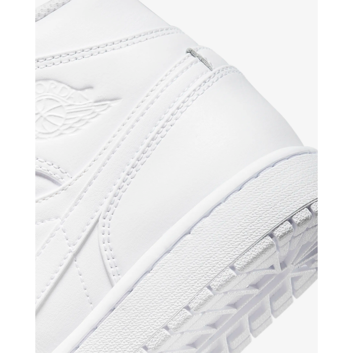 Nike Men s Air Jordan 1 Mid Shoes All White Just For Sports