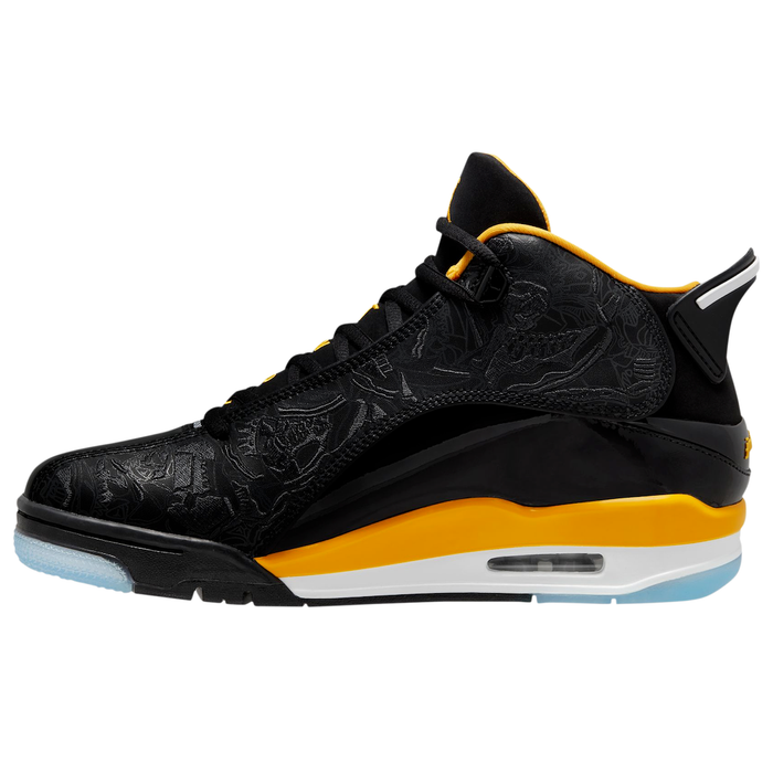 Nike Men's Air Jordan Dub Zero Black Taxi Shoes - Black / Yellow Just For Sports