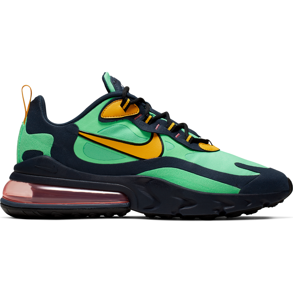 Nike Air Max 270 React "Pop Art" Shoes - Green / Black / Yellow — Just For Sports