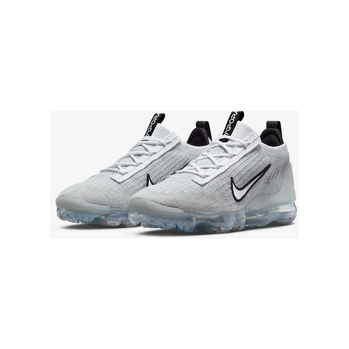 Nike Men s Air VaporMax 2021 FK Shoes White Black Metallic Silve Just For Sports