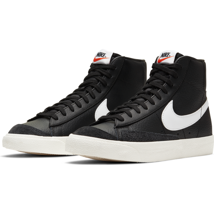 Nike Men's Blazer Mid '77 Vintage Shoes Black Sail