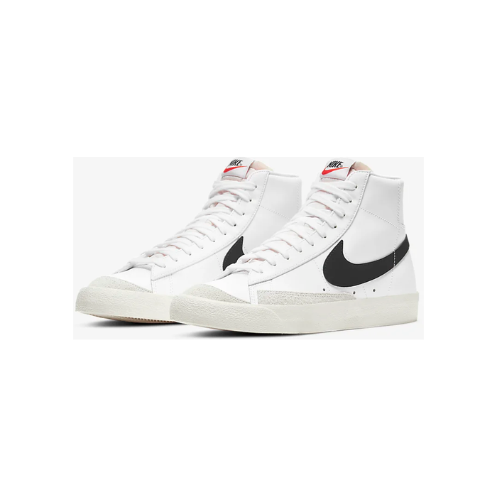 Nike Men's Blazer Mid '77 Vintage Shoes - White / Black Just For Sports