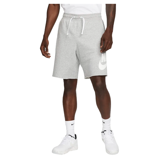 Nike Men's Club Alumni French Terry Shorts - Dark Grey Heather / White Just For Sports