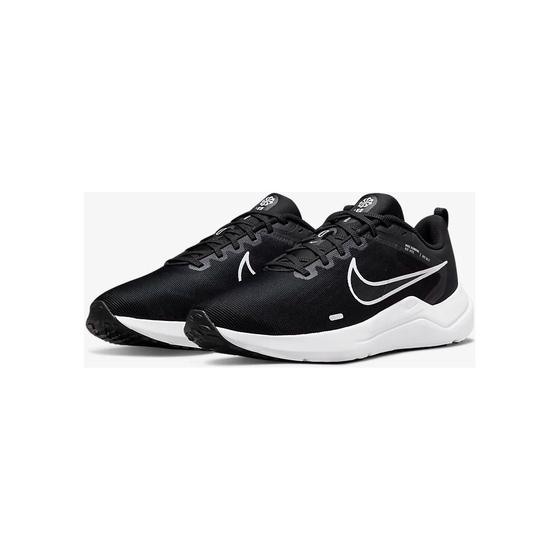 Nike Men's Downshifter 12 Shoes - Black / Dark Smoke Grey / Pure Platinum / White Just For Sports