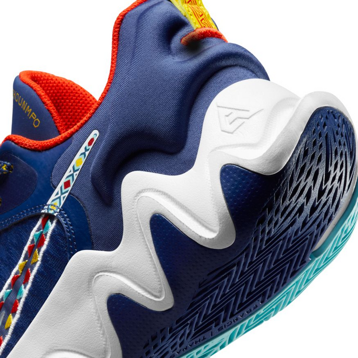 Nike Men's Giannis Immortality Force Field Shoes - Deep Royal Blue / Habanero Red / Copa / Yellow Strike Just For Sports