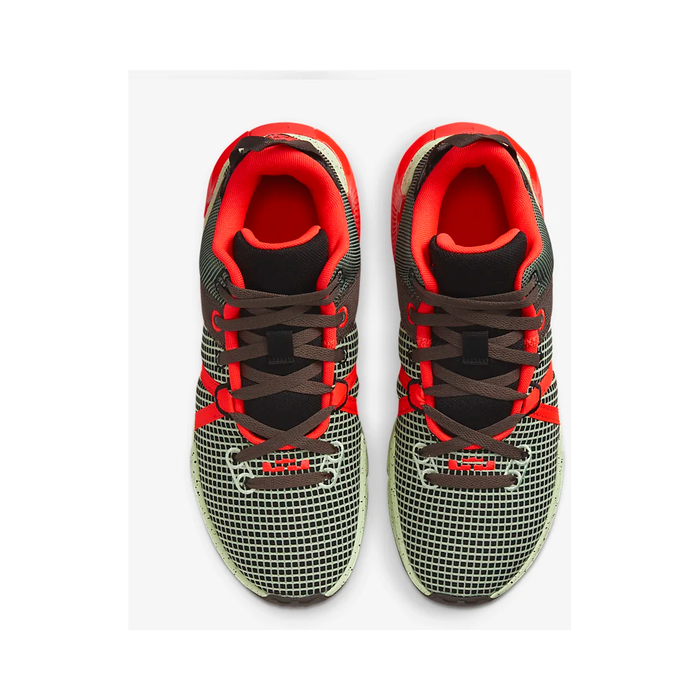 Nike Men's LeBron Witness 7 Shoes - Black / Bright Crimson / Alligator / Barely Volt Just For Sports