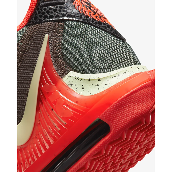 Nike Men's LeBron Witness 7 Shoes - Black / Bright Crimson / Alligator / Barely Volt Just For Sports