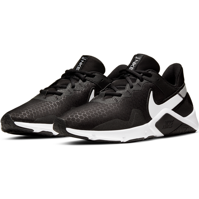 Nike Men's Legend Essential 2 Shoes - Black / White Just For Sports