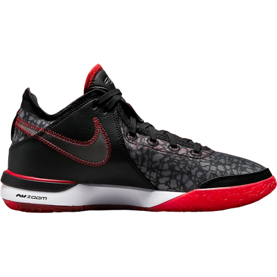 lebron shoes red black and white