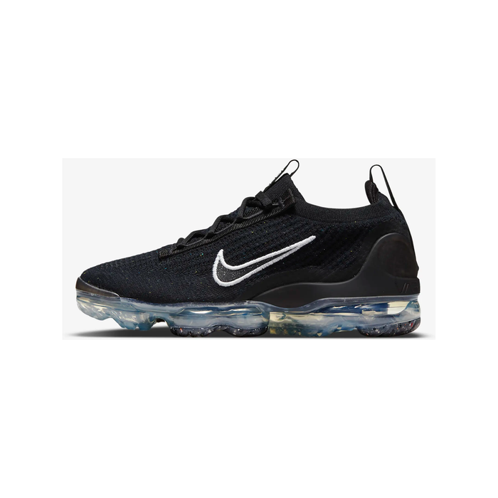 Nike Women s Air VaporMax 2021 Flyknit Shoes Black Metallic Silver Just For Sports