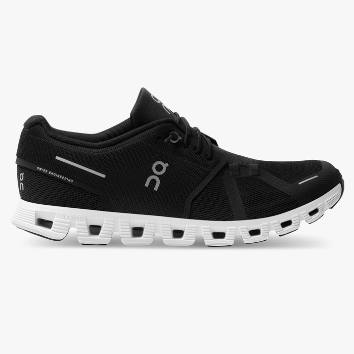 On Running Men's Cloud 5 Shoes - Black / White Just For Sports