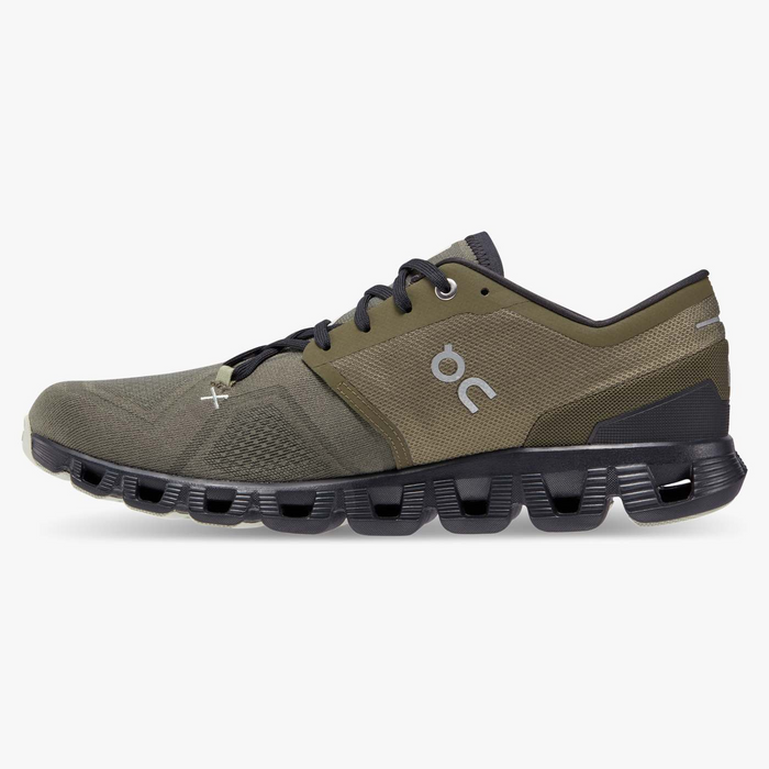 On Running Men's Cloud X 3 Shoes - Olive / Reseda Just For Sports