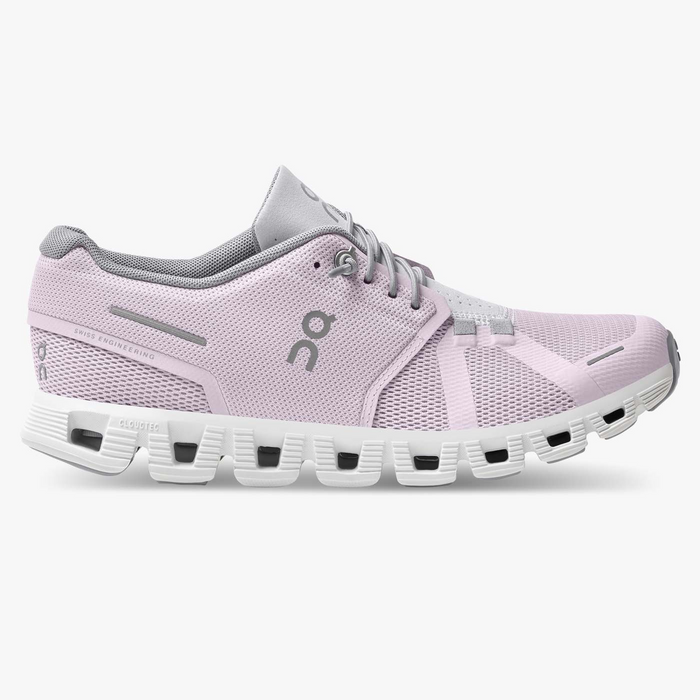 On Running Women's Cloud 5 Shoes - Lily / Frost Just For Sports