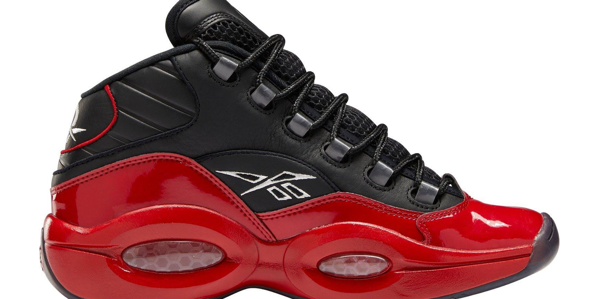 Reebok Question Mid 'Street Sleigh' Little Kids' Shoes Black-Vector Red  gv7187 (13 M US)