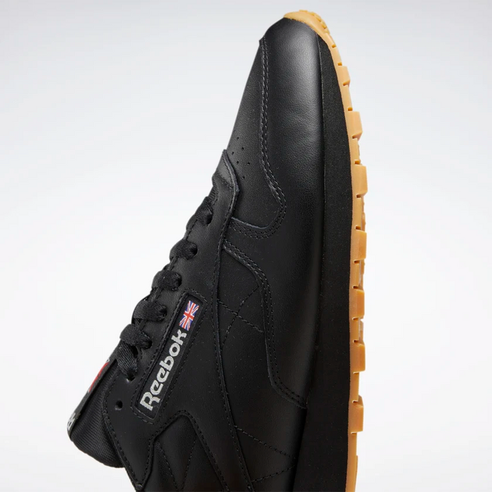 Reebok Men's Classic Leather Shoes - Core Black / Pure Grey / Rubber Gum Just For Sports