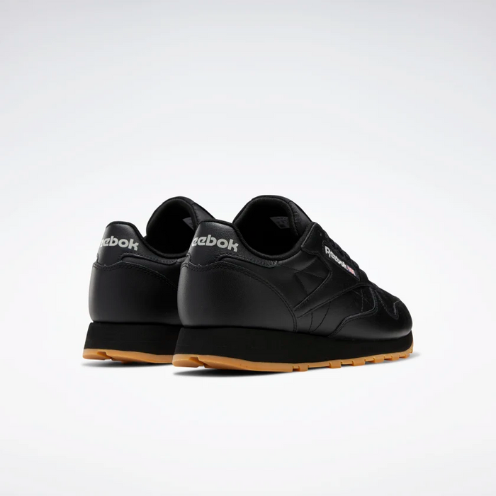 Reebok Men's Classic Leather Shoes - Core Black / Pure Grey / Rubber Gum Just For Sports