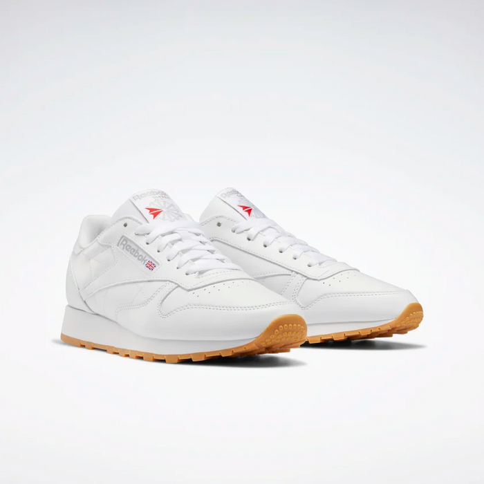 Reebok Men's Classic Leather Shoes - Ftwr White / Pure Grey 3 / Rubber Gum Just For Sports