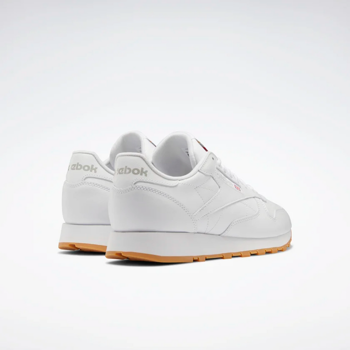 Reebok Men's Classic Leather Shoes - Ftwr White / Pure Grey 3 / Rubber Gum Just For Sports