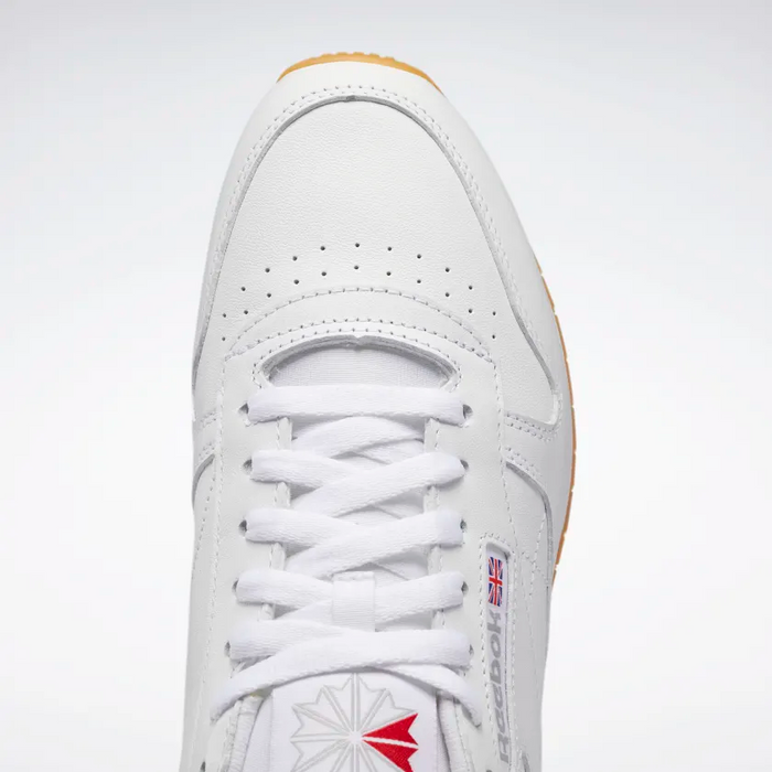 Reebok Men s Classic Leather Shoes Ftwr White Pure Grey 3 Rubber Just For Sports