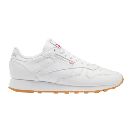 Reebok Men s Classic Leather Shoes Ftwr White Pure Grey 3 Rubber Just For Sports