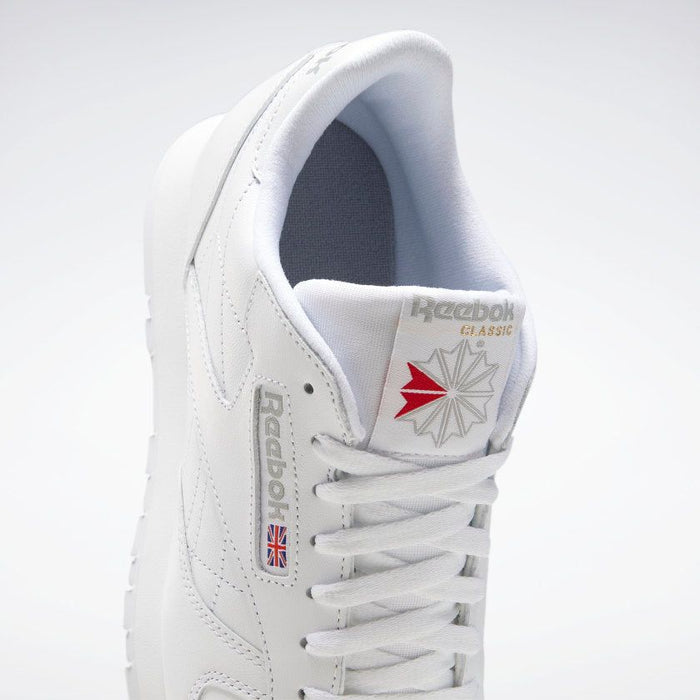 Reebok Men's Classic Leather Shoes White Grey