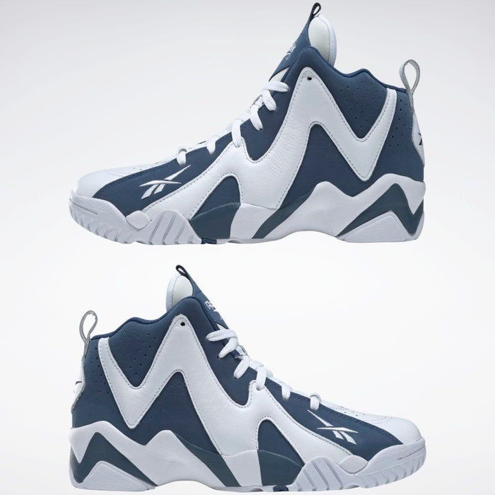 Reebok Men's Kamikaze II Basketball Shoes - Ftwr White / Batik Blue