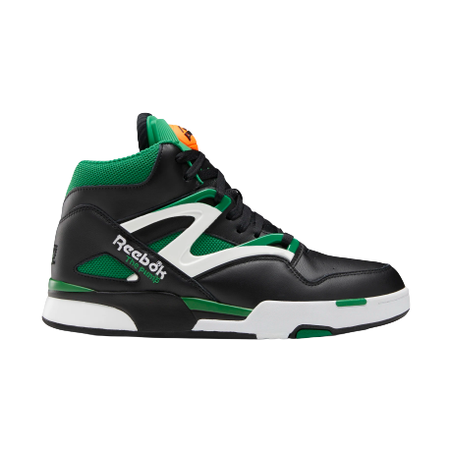Reebok Pump Omni Zone II Shoes - Core Black / Glen Green — Just Sports