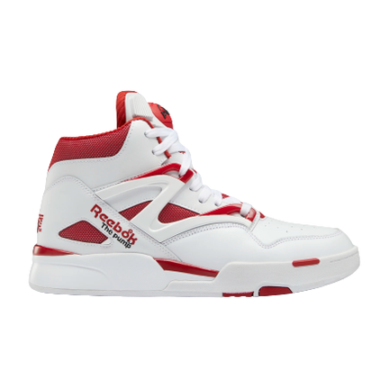 Reebok Men's Pump Omni Zone II Shoes - White / Flash Red / B Just For Sports