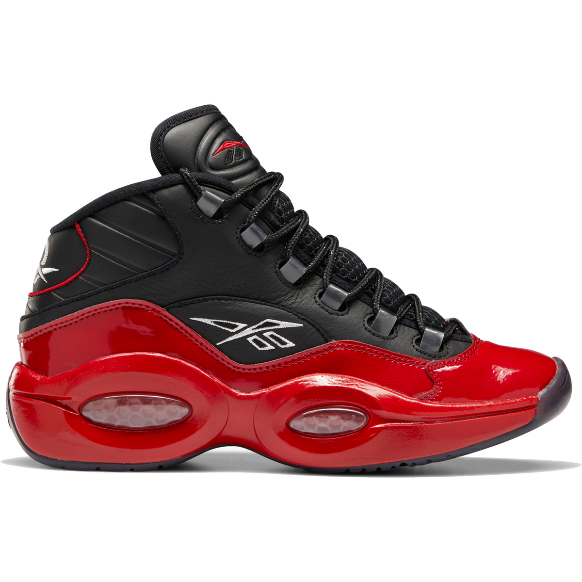 Reebok Men's Question Mid Basketball Shoes - Black / Vector Red — Just For