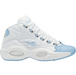 Reebok Men's Question Mid Basketball Shoes - Ftwr White / Fluid Blue / Toxic Yellow Just For Sports