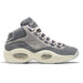 Reebok Men's Question Mid Suede Shoes - Grey / Steel / Chalk White Just For Sports