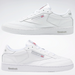 Reeboks Men's Club C 85 Shoes - White / Sheer Grey Just For Sports