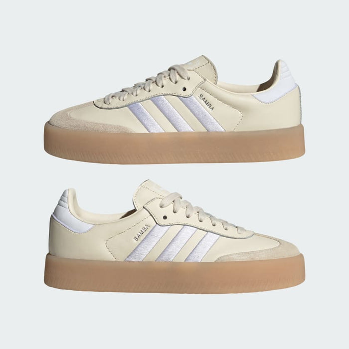 Adidas Women's Sambae Shoes - Wonder White / Cloud White / Silver Metallic - Just For Sports