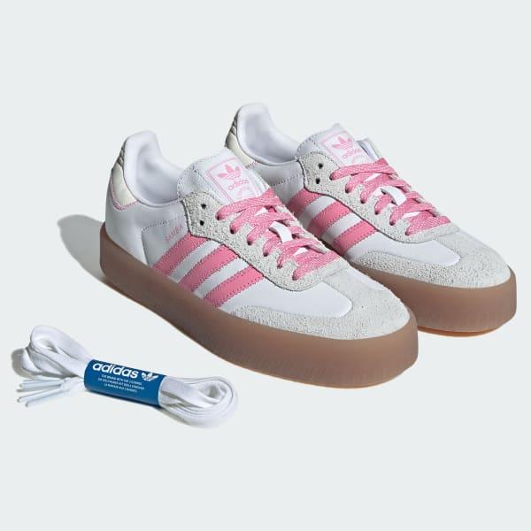 Adidas Women's Sambae Shoes - Cloud White / Bliss Pink / Off White Just For Sports Adidas Women's Sambae Shoes - Cloud White / Bliss Pink / Off White Just For Sports