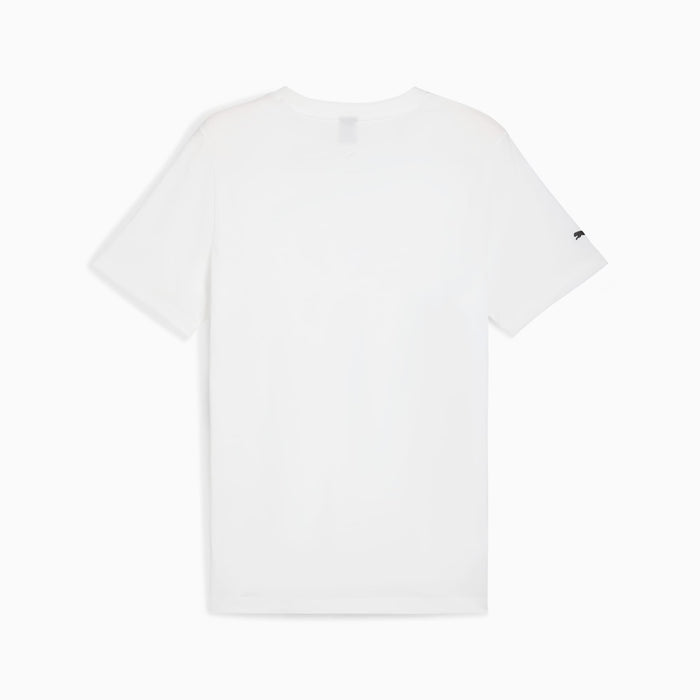 Puma Men's Ferrari Race Tonal Big Shield Tee Apparel - Puma White - Just For Sports