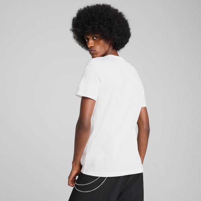 Puma Men's Ferrari Race Tonal Big Shield Tee Apparel - Puma White - Just For Sports