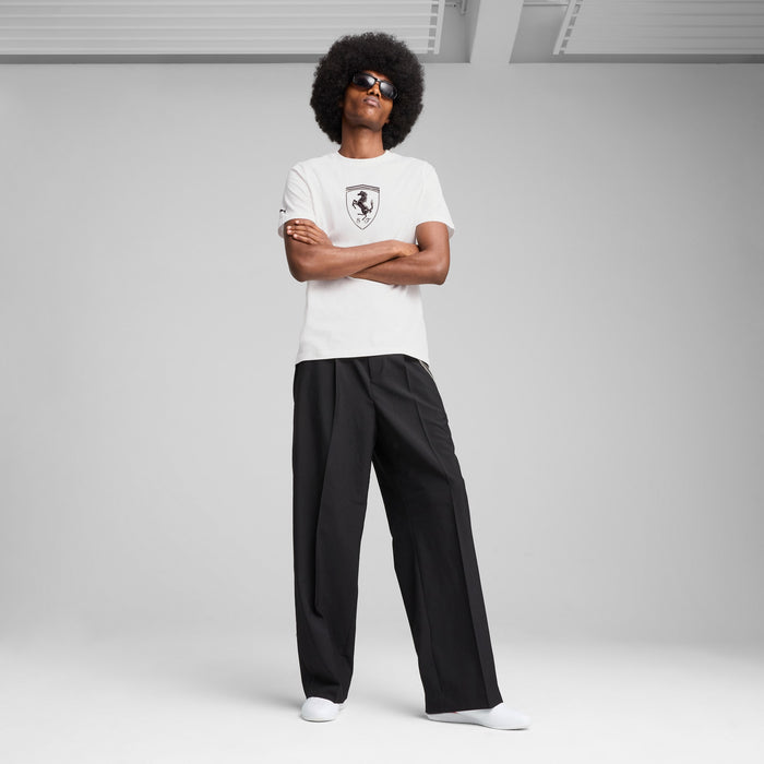 Puma Men's Ferrari Race Tonal Big Shield Tee Apparel - Puma White - Just For Sports