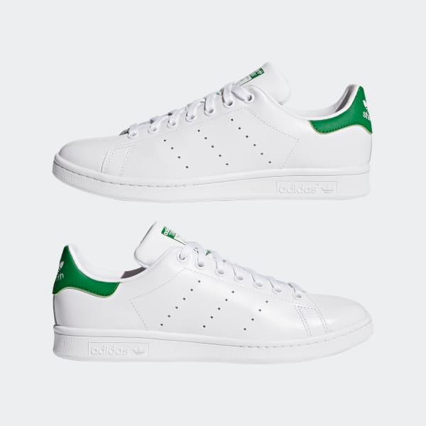 Adidas Men's Stan Smith Shoes - Cloud White / Core White / Green