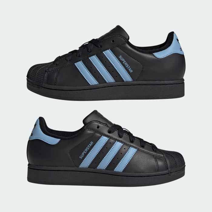 Adidas Men's Superstar Ii Shoes - Black Ash / Blue Adidas Men's Superstar Ii Shoes - Black Ash / Blue