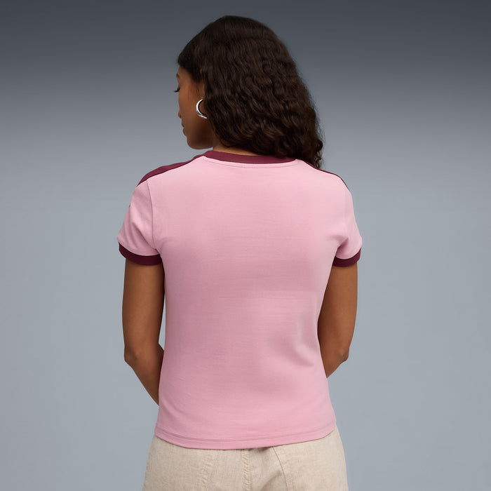 Puma Women's T7 Slim Tee - Poised Pink - Just For Sports