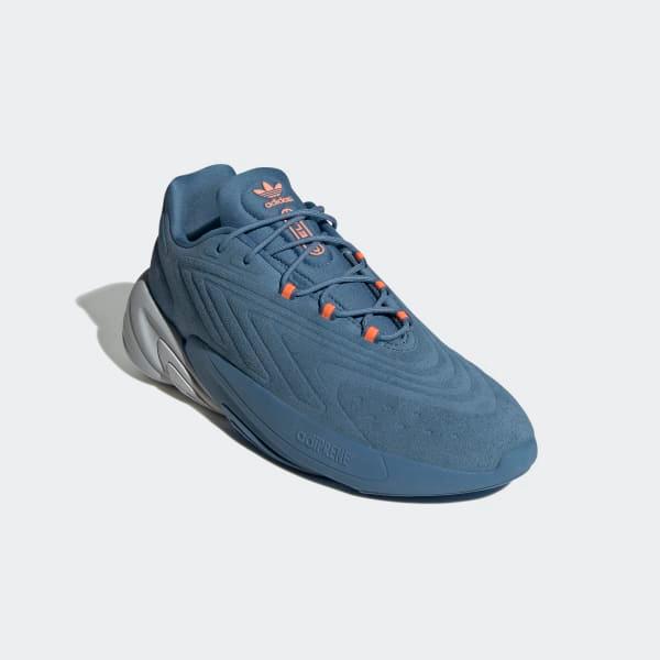 Adidas Men's Ozelia Shoes - Altered Blue / Light Solid Grey / Beam Orange Adidas Men's Ozelia Shoes - Altered Blue / Light Solid Grey / Beam Orange