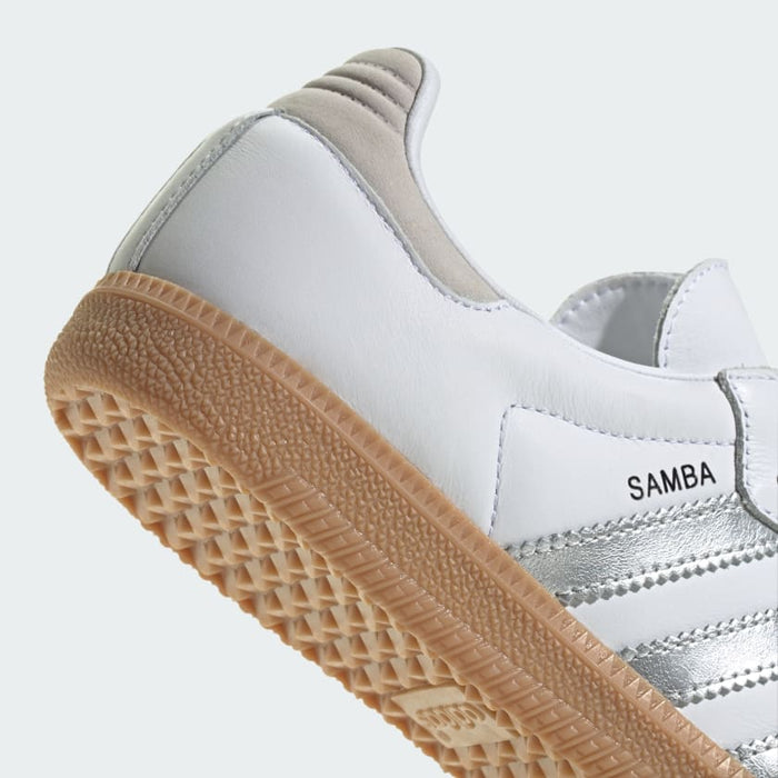 Adidas Women's Samba Og Shoes - White / Silver Metallic / Grey One Just For Sports Adidas Women's Samba Og Shoes - White / Silver Metallic / Grey One Just For Sports