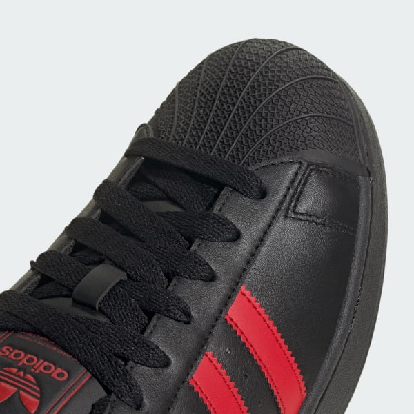 Adidas Men's Superstar Ii Shoes - Black / Better Scarlet Just For Sports Adidas Men's Superstar Ii Shoes - Black / Better Scarlet Just For Sports