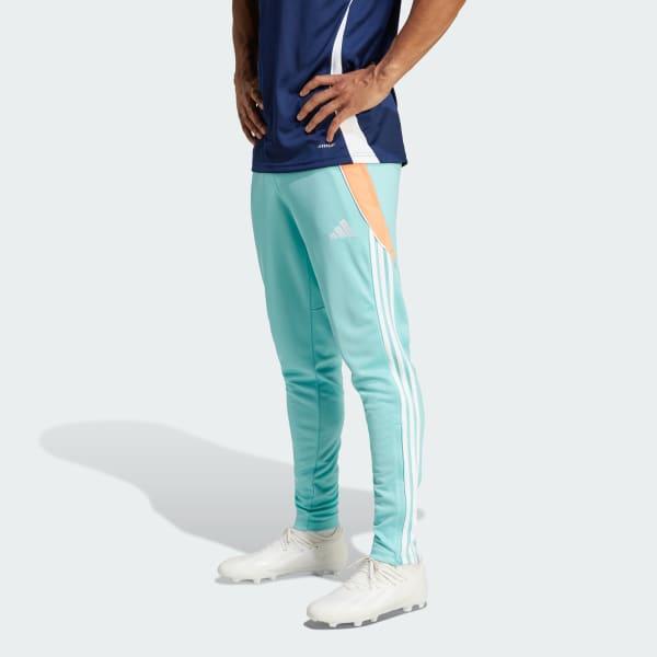 Blue and orange adidas pants online