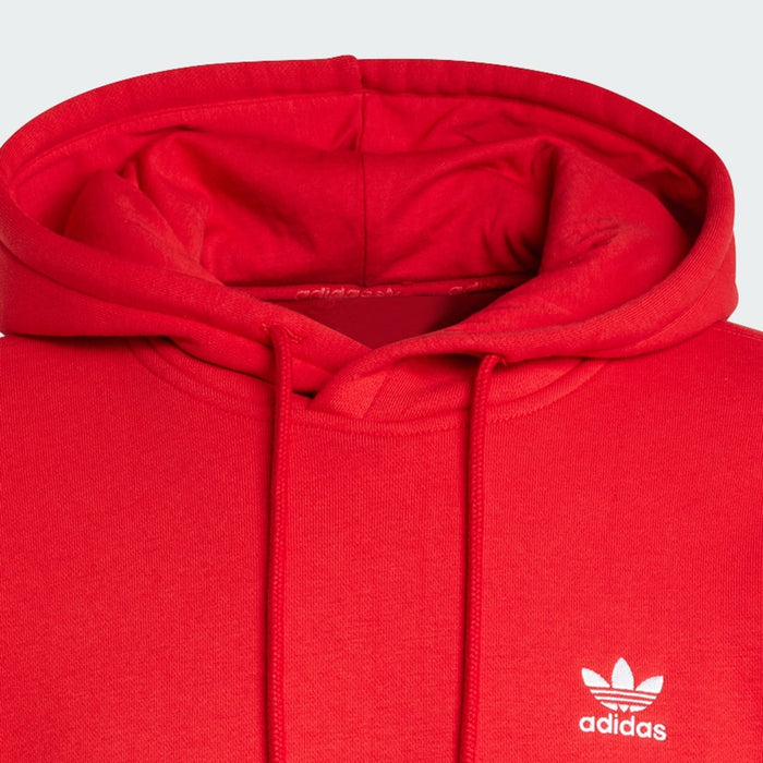 Adidas Men's Trefoil Essentials Hoodie Apparel - Red - Just For Sports